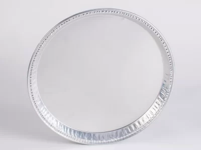 ALUM. PLATTER ROUND SMALL 31*26CM 50PCS