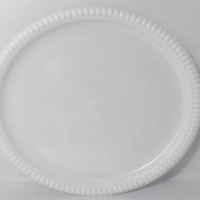 صواني  مجدول ابيض 24CM ROUND WHITE TRAYS