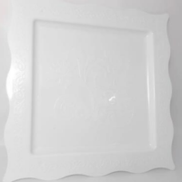 صوانى مربع ابيض SQUARE DESIGN TRAYS 29*29CM 30PCS