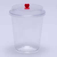360ML PP BLACK U FROSTED CUP 500PCS كاسات يو