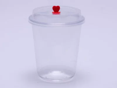 360ML PP BLACK U FROSTED CUP 500PCS كاسات يو