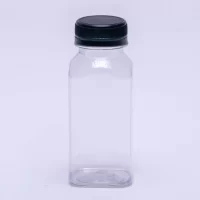 1000ML CLEAR SQUARE BOTTLE W/LID 100PCS بطل شفاف مربع