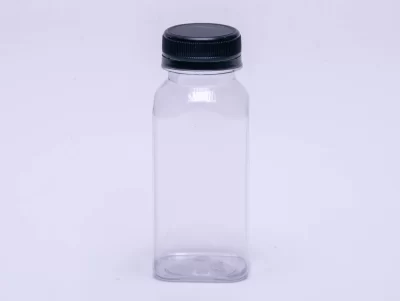 1000ML CLEAR SQUARE BOTTLE W/LID 100PCS بطل شفاف مربع