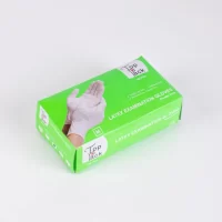 LATEX EXAMINATION GLOVES CLEAR MEDIUM 10*100PCS