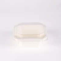300ML WHITE PAPER SQUARE CONT W/LID 300PCS كرفت مربع ابيض