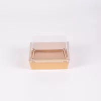 14*12.5 3.5CM KRAFT SQUARE BOX W/PET LID 1000PCS علب كرافت مربع