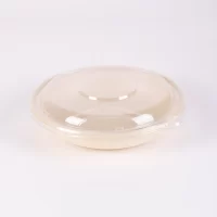 360ML ROUND CORNSTARCH CONT. W/PP LID 300PCS ماعون كورن مدور