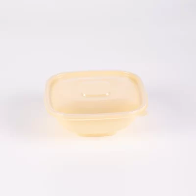 500ML SQUARE CORNSTARCH CONT. W/PP LID 300PCS ماعون كورن مربع