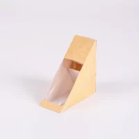 KRAFT SANDWICH BOX W/WINDOW 500PCS كلوب ساندويتش كرفت