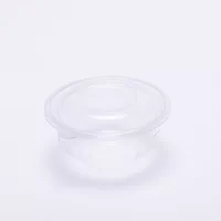 CLEAR ROUND SALAD BOWL 12OZ W/LID 300PCS