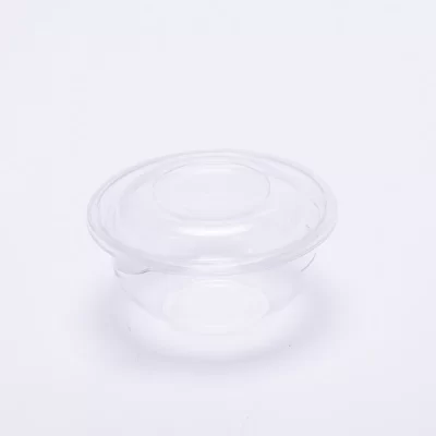 CLEAR ROUND SALAD BOWL 12OZ W/LID 300PCS