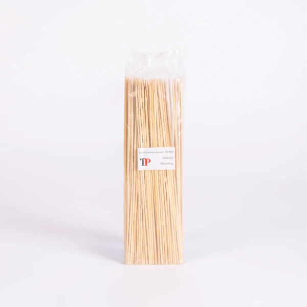 BAMBOO SKEWER FLAT 40CM 100*25PCS  اعواد خشب