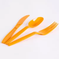 RE YELLOW SPOON NEW 20*50PCS ملاعق اصفر  الجديد