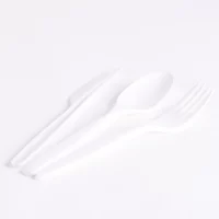 WHITE PLASTIC FORK 40*50PCS شوك طعام ابيض