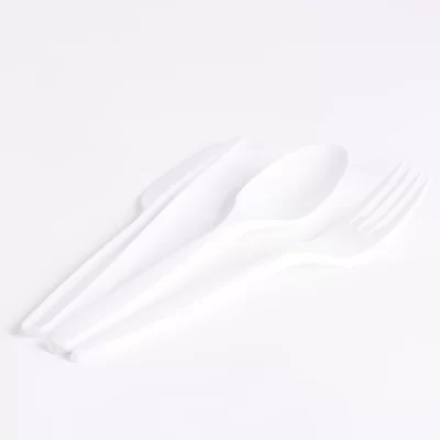 WHITE PLASTIC FORK 40*50PCS شوك طعام ابيض