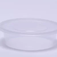 WHITE COT 250ML W/LIDS 1000PCS /ماعون بلاستيك ابيض 250مل 1000حبه