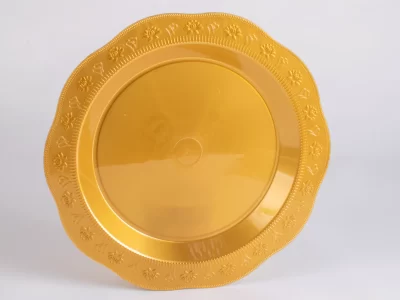 صحن ذهبي 19سم مدور  GOLDEN ROUND Dish 19 CM 150CS VIP