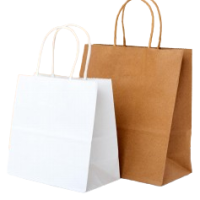 25*12*31 SMALL BROWN PAPER BAG W/HANDLE 250PCS اكياس ورق بني مع حبل صغير