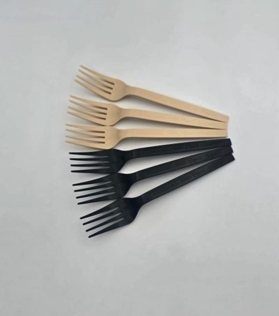 COMPOSTABLE FORK WHITE 20*50PCS شوك ابيض صديقة البيئه