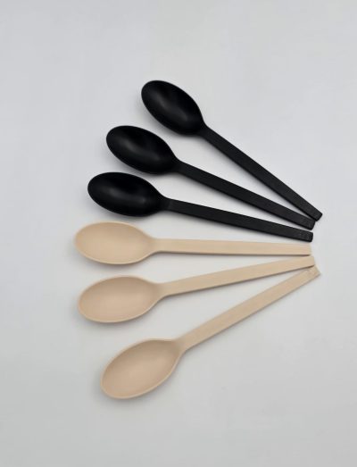 COMPOSTABLE SPOON WHITE 20*50PCS معالق ابيض صديقة البيئه
