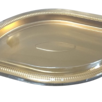 GOLDEN EYE SHAPE TRAY 435*230*25/JY-Y6807 W/DOM LID 100PCS