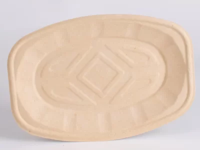 SUGARCANE OVAL PLATTER OV1 200PCS جاط صحي بيضاوي رقم 1