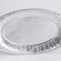ALUM. PLATTER OVAL LARGE NO. 3 50PCS جاط المنيوم بيضاوي