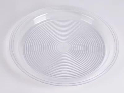 صواني عادي 27CM CLEAR ROUND TRAYS 70PCS