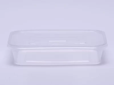 CLEAR RECT CONT. H35. W/LIDS 450 PCS ماعون مستطيل شفاف بالغطاء 450 حبة