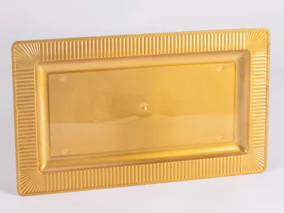 صواني مستطيل ذهبي RECT. TRAYS GOLDEN 441 30PCS