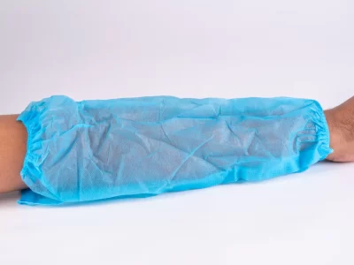PLASTIC ARM SLEEVE BLUE 20*100PCS هاند سليف ابيض