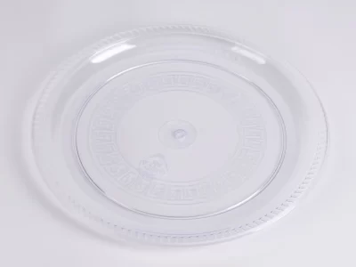 24CM ROUND CLEAR TRAYS 90PCS صواني عادي