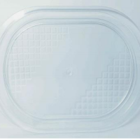 جاط شفاف بيضاوي CLEAR OVAL TRAYS 26*38CM 50 PCS