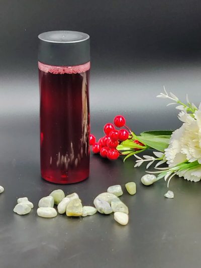 300ML CLEAR ROUND BOTTLE W/LID 100PCS بطل شفاف مدور