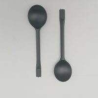 BLACK ROUND SPOON 40*50PCS ملاعق مدور اسواد