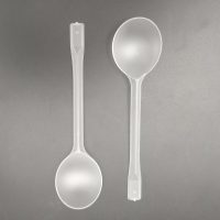 CLEAR ROUND SPOON 40*50PCS ملاعق مدور شفاف 40*50حبة