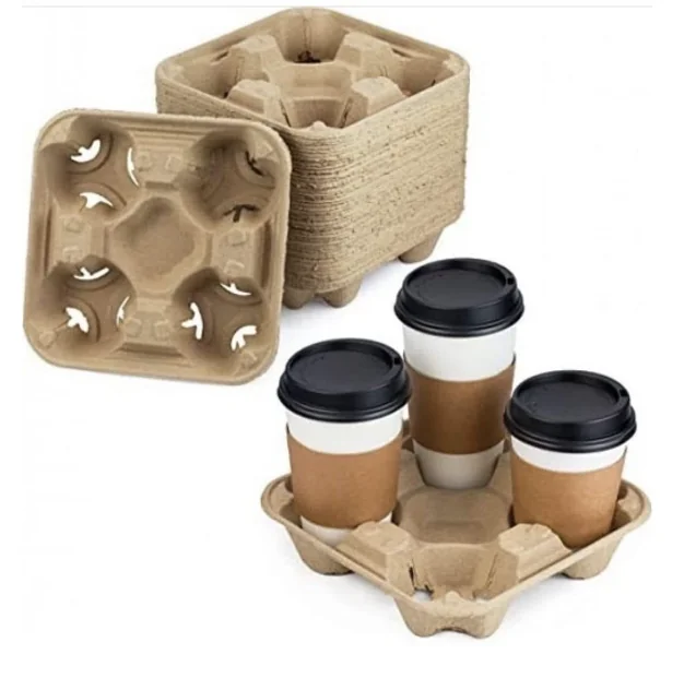 PULP & PAPER CUP CARRIER & SLEEVE